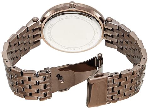 Michael Kors Women's MK3416 Brown Steel Watch .